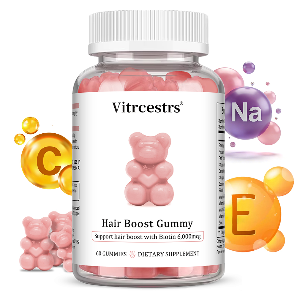 Biotin Hair Growth - Hair Boost Gummy, com biotina 6.000mcg