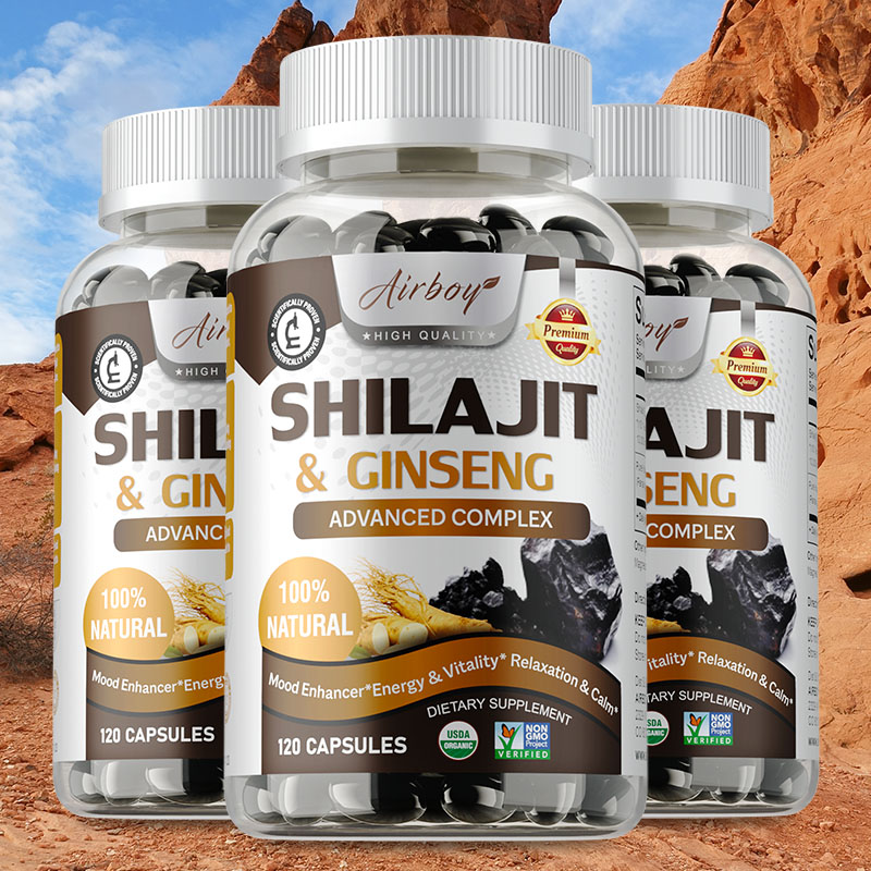 Pre Workout Supplement - Shilajit e ginseng - suporte de