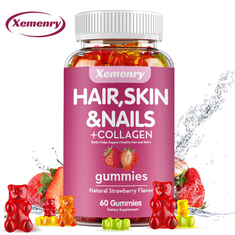 Biotin Hair Growth - Gomas de biotina e vitamina Potência