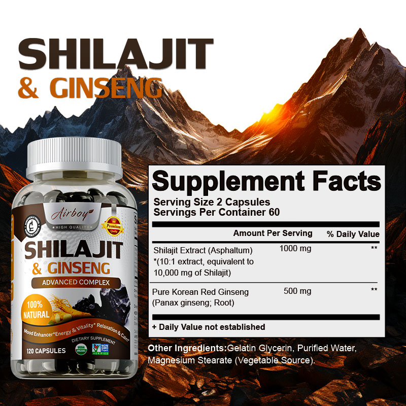 Shilajit e ginseng - suporte d - Pre Workout Supplement avaliação e preço