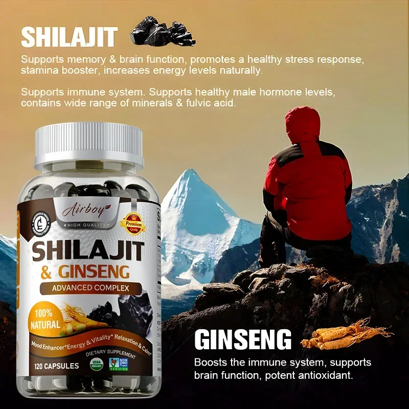 Shilajit e ginseng - suporte d - Pre Workout Supplement avaliação e preço