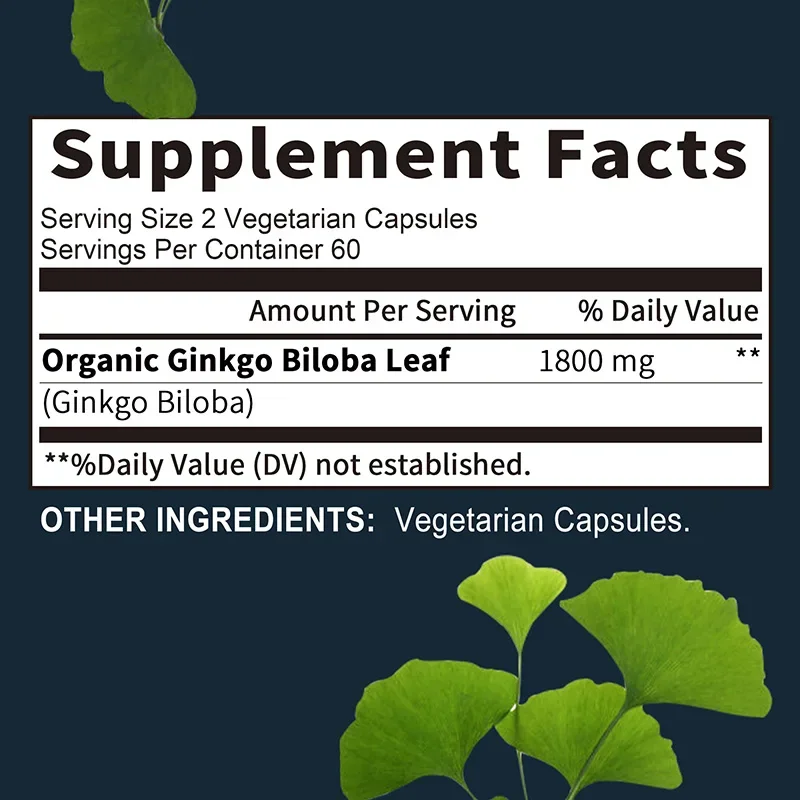Ginkgo Biloba - melhora a conc - Pre Workout Supplement avaliação e preço