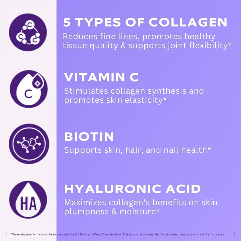 60 Cápsulas de Multi Colágeno  - Biotin Hair Growth avaliação e preço