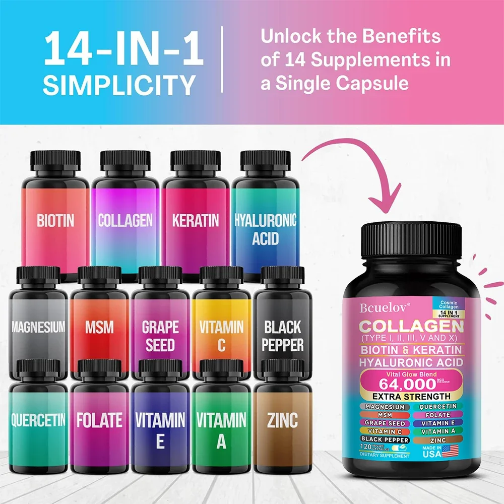 Cápsulas de colágeno biotina q - Biotin Hair Growth avaliação e preço