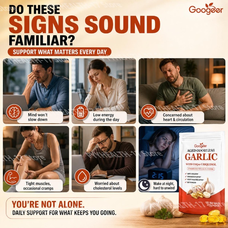 Googeer Aged Odorless Garlic S - Coq10 Ubiquinol Softgel avaliação e preço