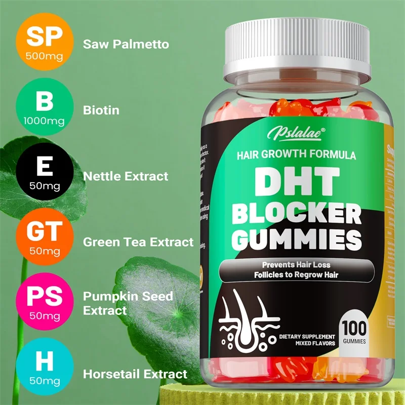 Gomas bloqueadoras DHT - reduz - Biotin Hair Growth avaliação e preço