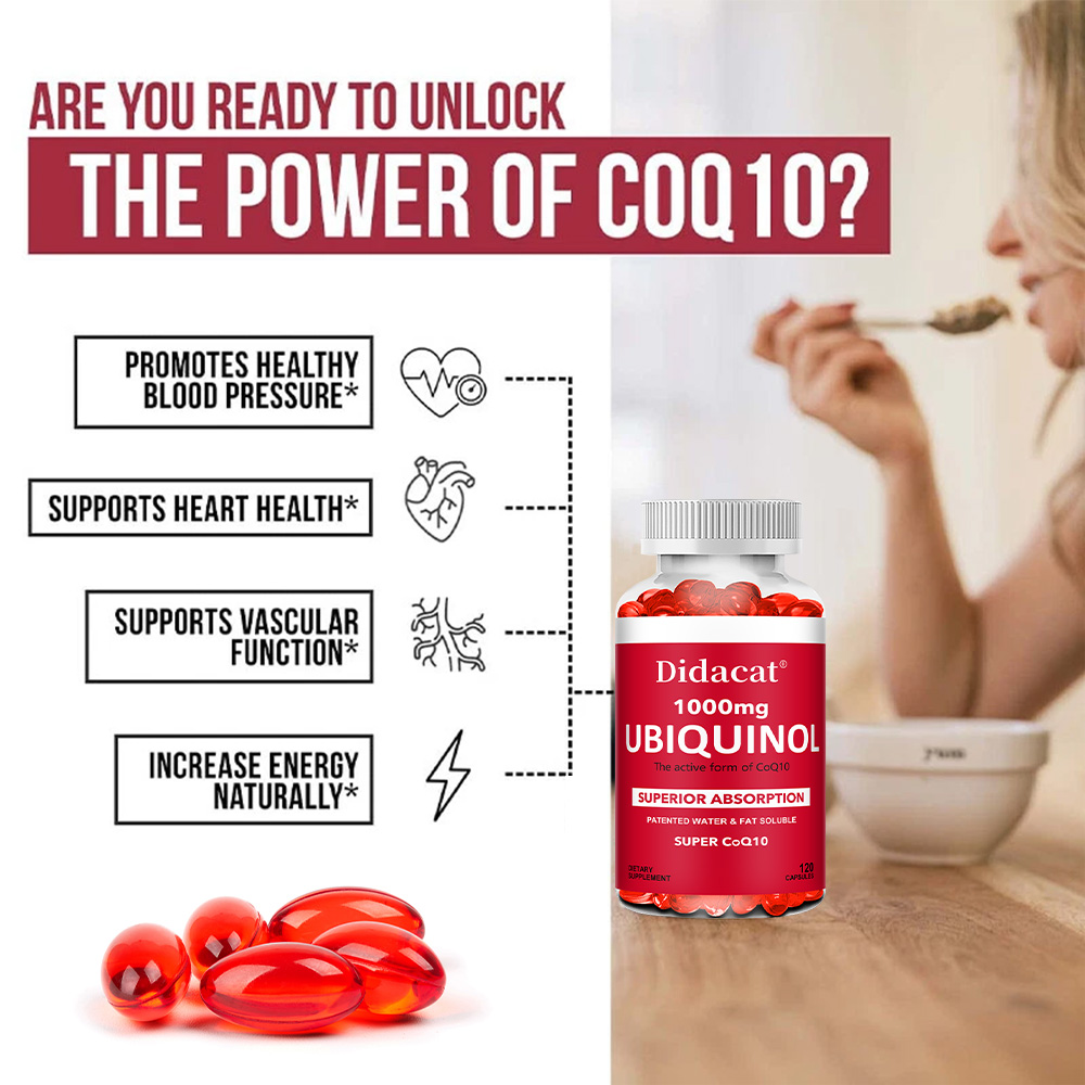 Ubiquinol CoQ10 1000mg Softgel - Coq10 Ubiquinol Softgel avaliação e preço