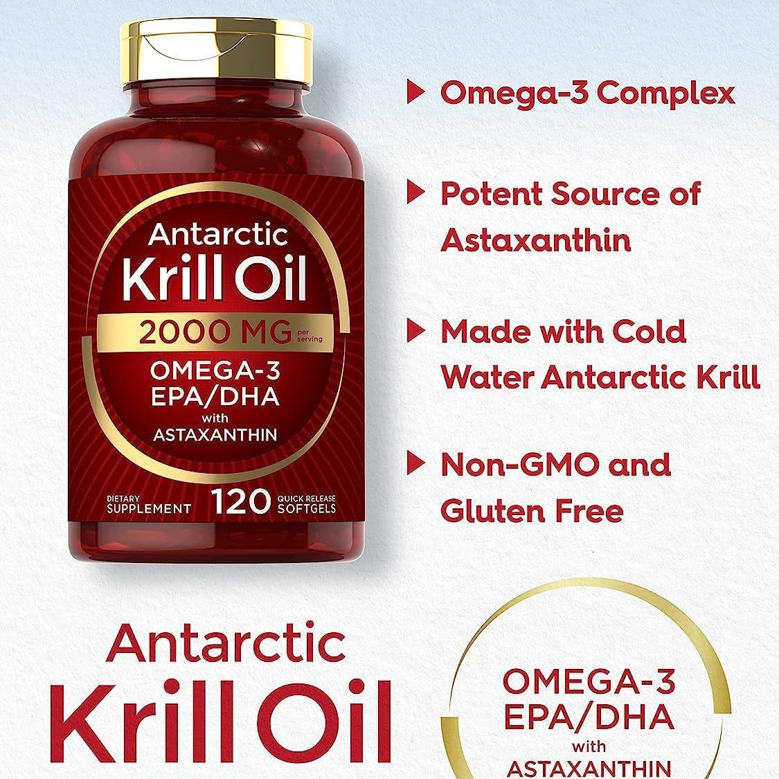 Cápsulas macias de óleo de Kri - Nutrition Fitness Supplements avaliação e preço