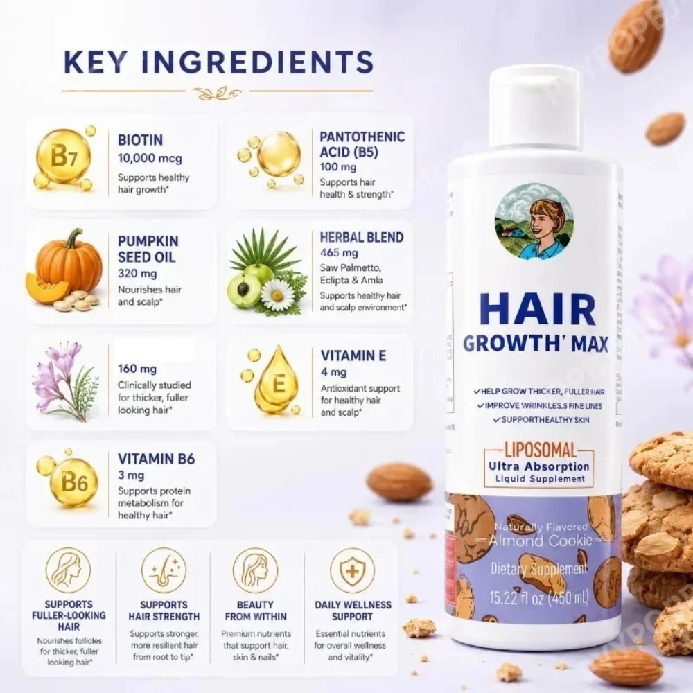 Líquido Lipossomal para Cresci - Biotin Hair Growth avaliação e preço
